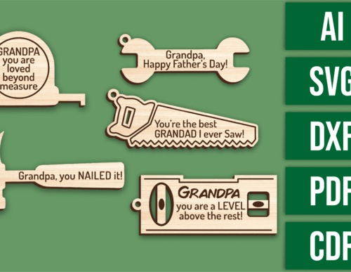 Llaveros Del Abuelo Creativo Digital